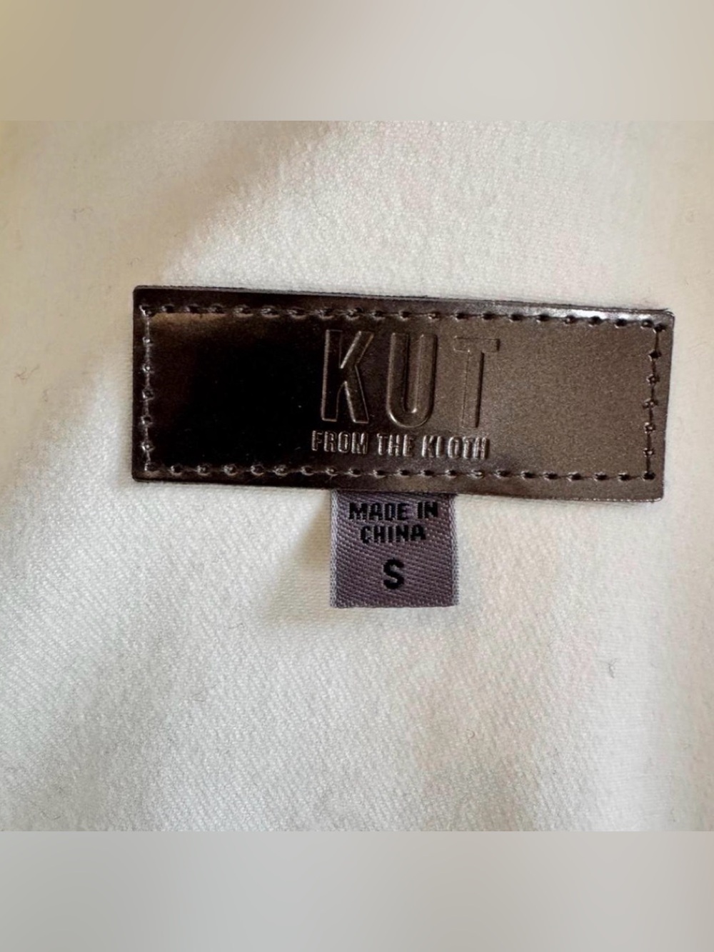 Kut from the Kloth Cream Denim Chore Jacket - Picture 2 of 13